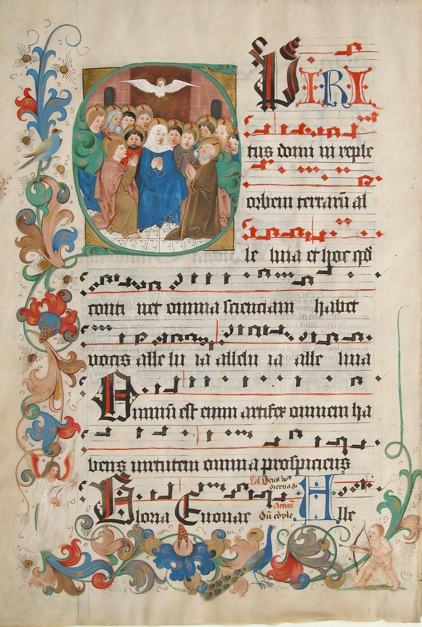 Bifolium fra et Gradual, tysk, slutningen af 1400-tallet. af Unbekannt
