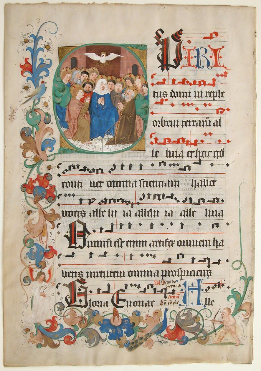 Bifolium fra en Gradual, slutningen af det 15. århundrede. af Unbekannt