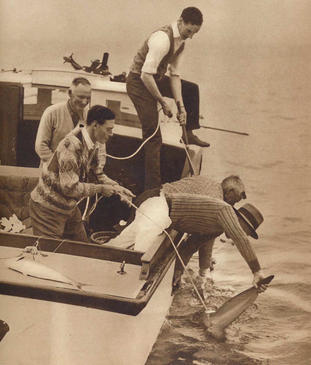 Big Game Fishing, Bay of Islands, New Zealand, c1927, 1937 af Unbekannt