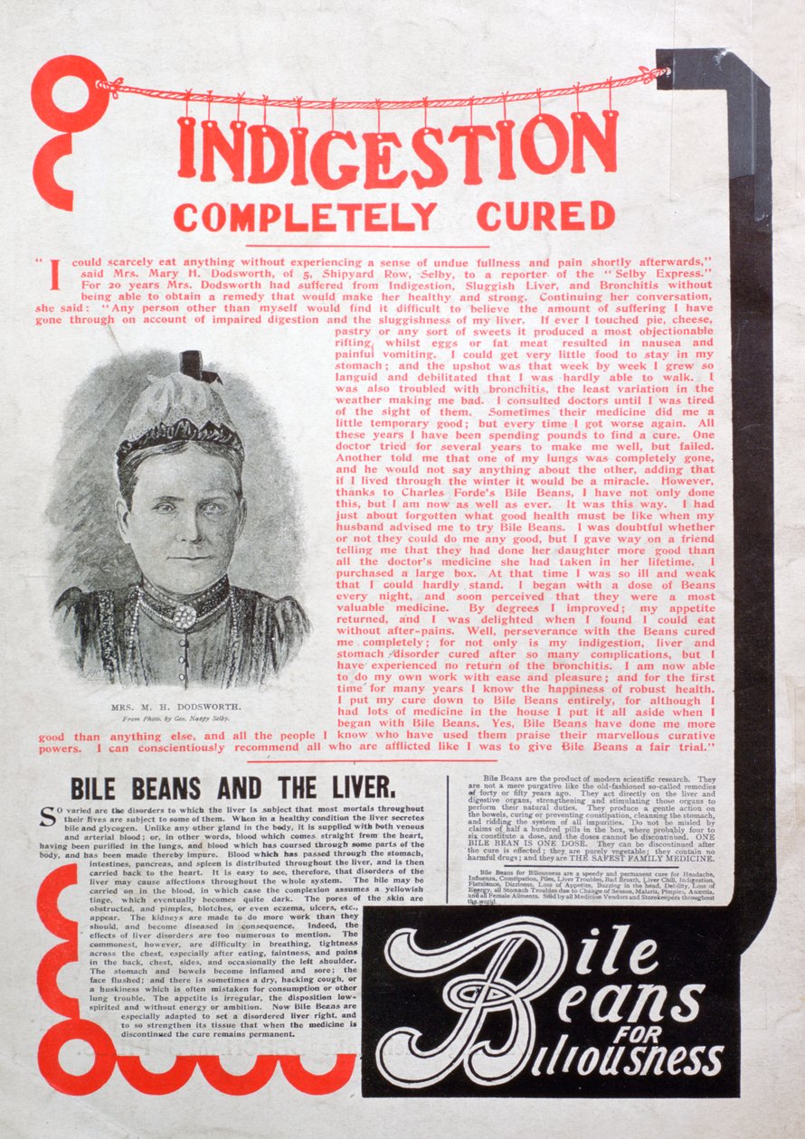 Bile Beans-annonce, 1903 af Unbekannt