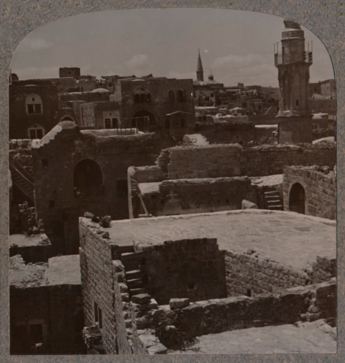 Lydda i fugleperspektiv, c1900 af Unbekannt