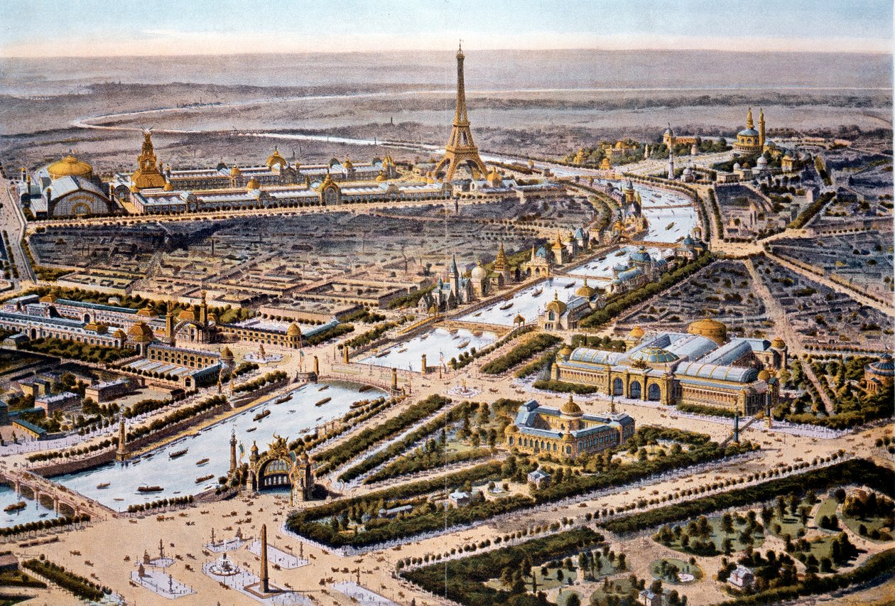 Paris-udstillingen i 1900 i fugleperspektiv af Unbekannt
