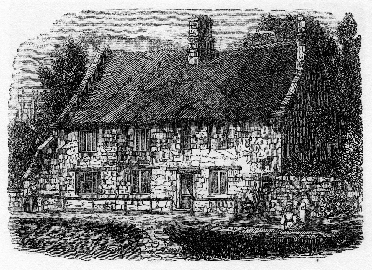 Fødselssted for pastor James Hervey, Hardingston, nær Northampton, 1840 af Unbekannt