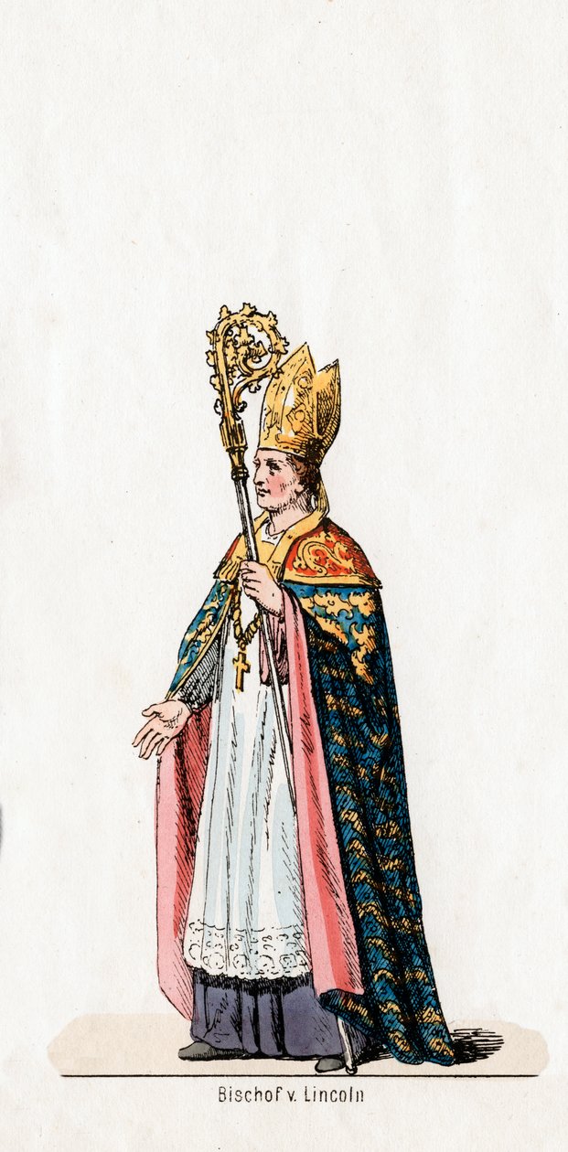 Biskop af Lincoln, kostumedesign til Shakespeares skuespil, Henry VIII, 1800-tallet af Unbekannt