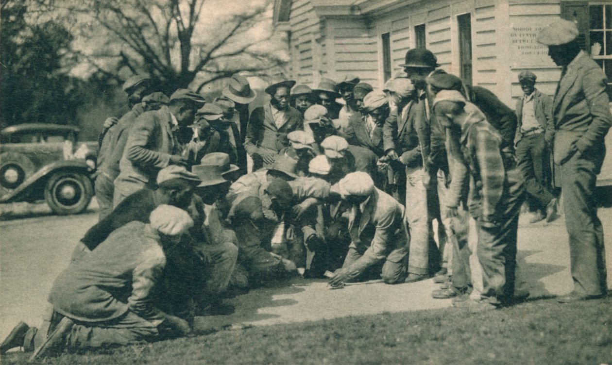 Black Caddies, der spiller craps c1920
