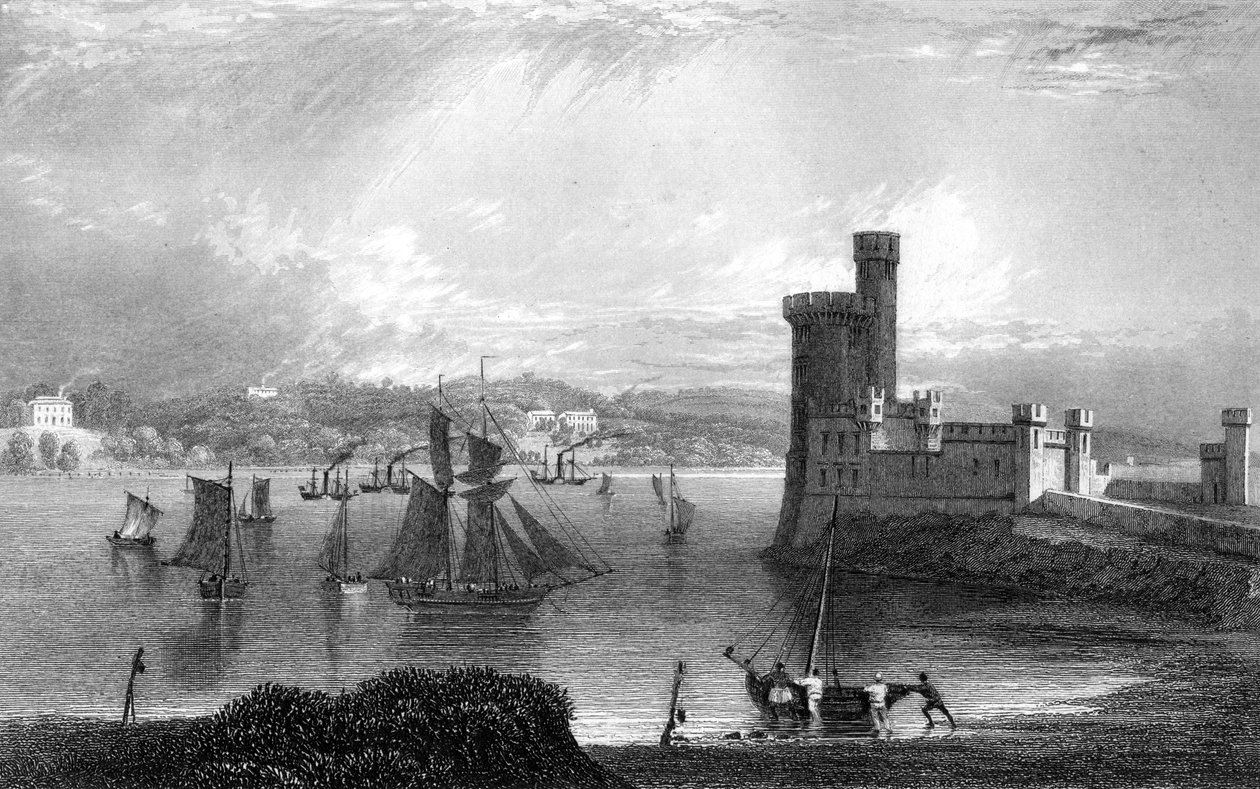 Blackrock Castle, nær Cork, c1800-tallet af Unbekannt