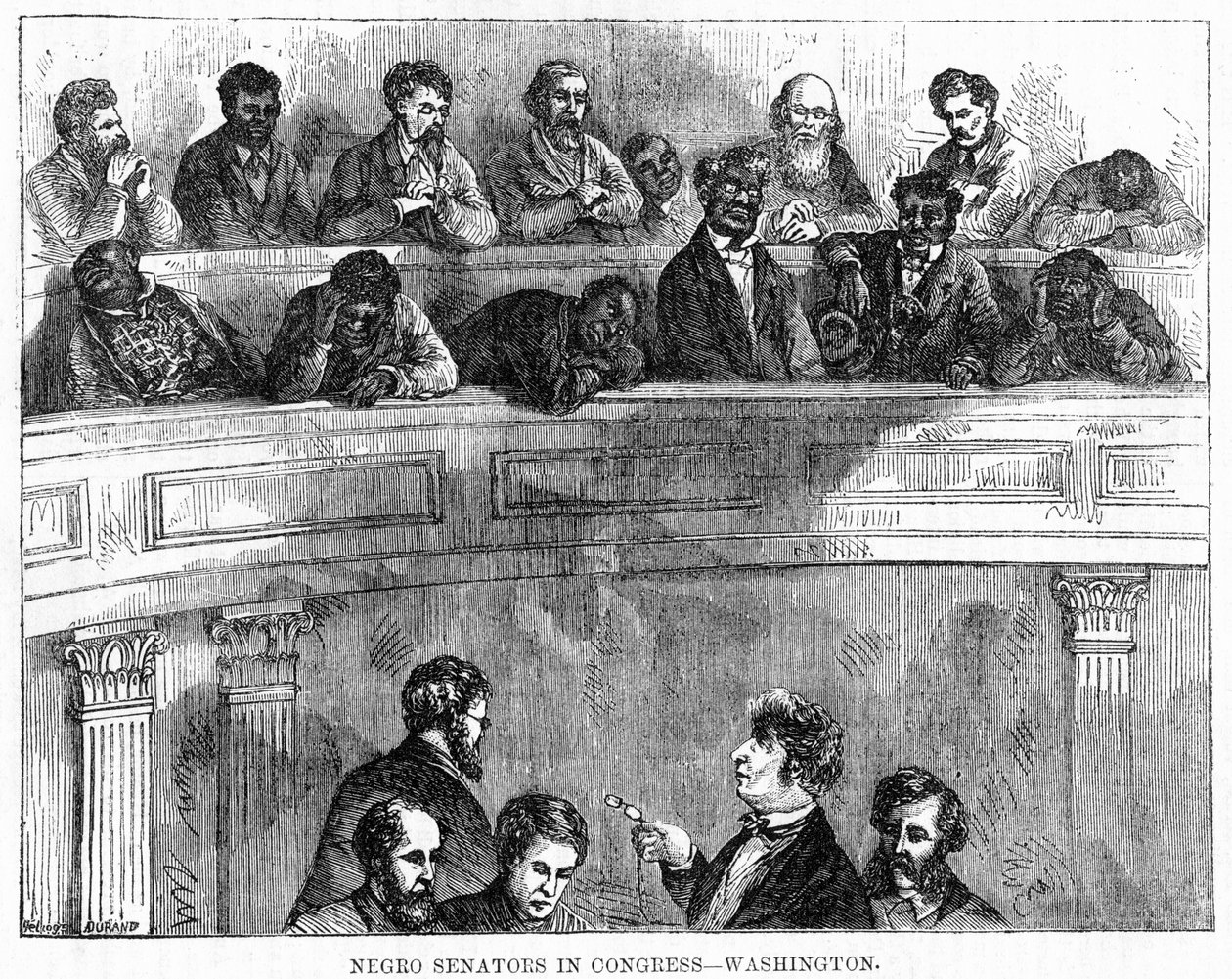 Sorte senatorer i Kongressen - Washington, 1868 af Unbekannt