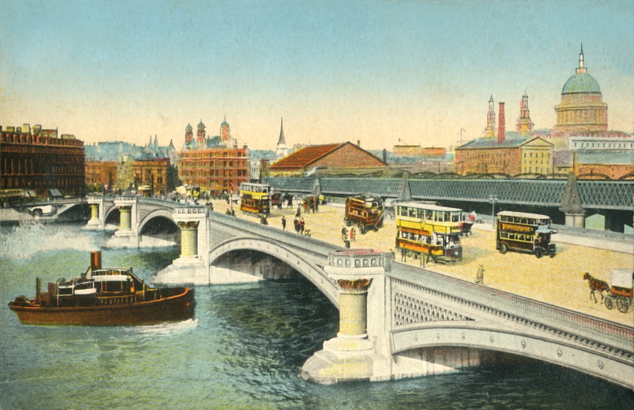 Blackfriars Bridge, London, c1910. af Unbekannt