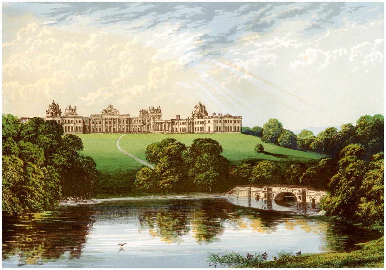 Blenheim Palace, Oxfordshire, hjemsted for hertugen af Marlborough, c1880 af Unbekannt