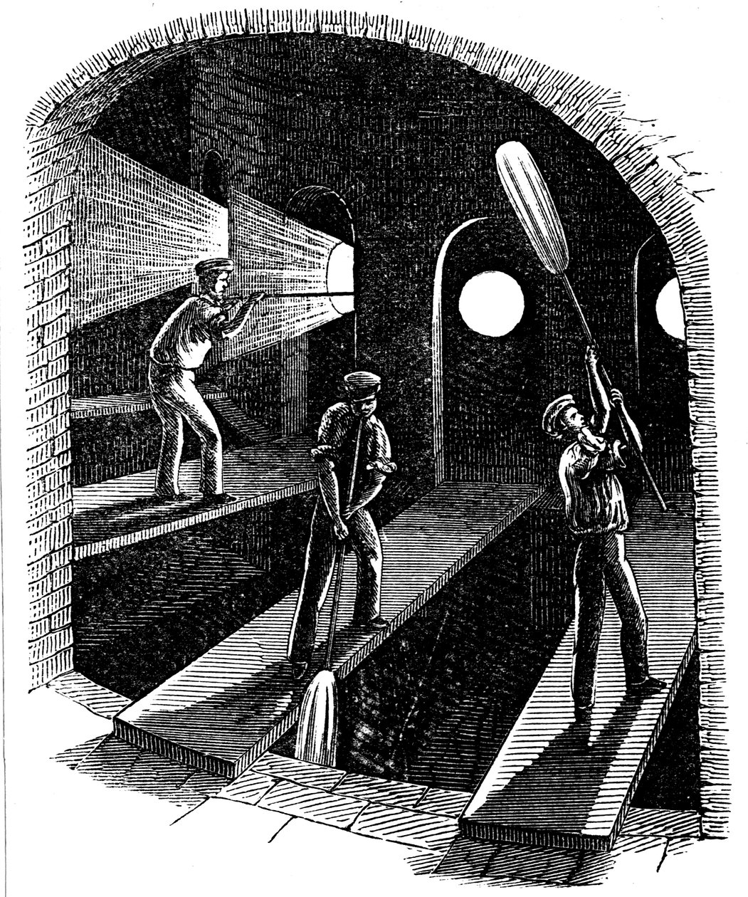 Blæsecylinder eller glasplade, c1860 af Unbekannt