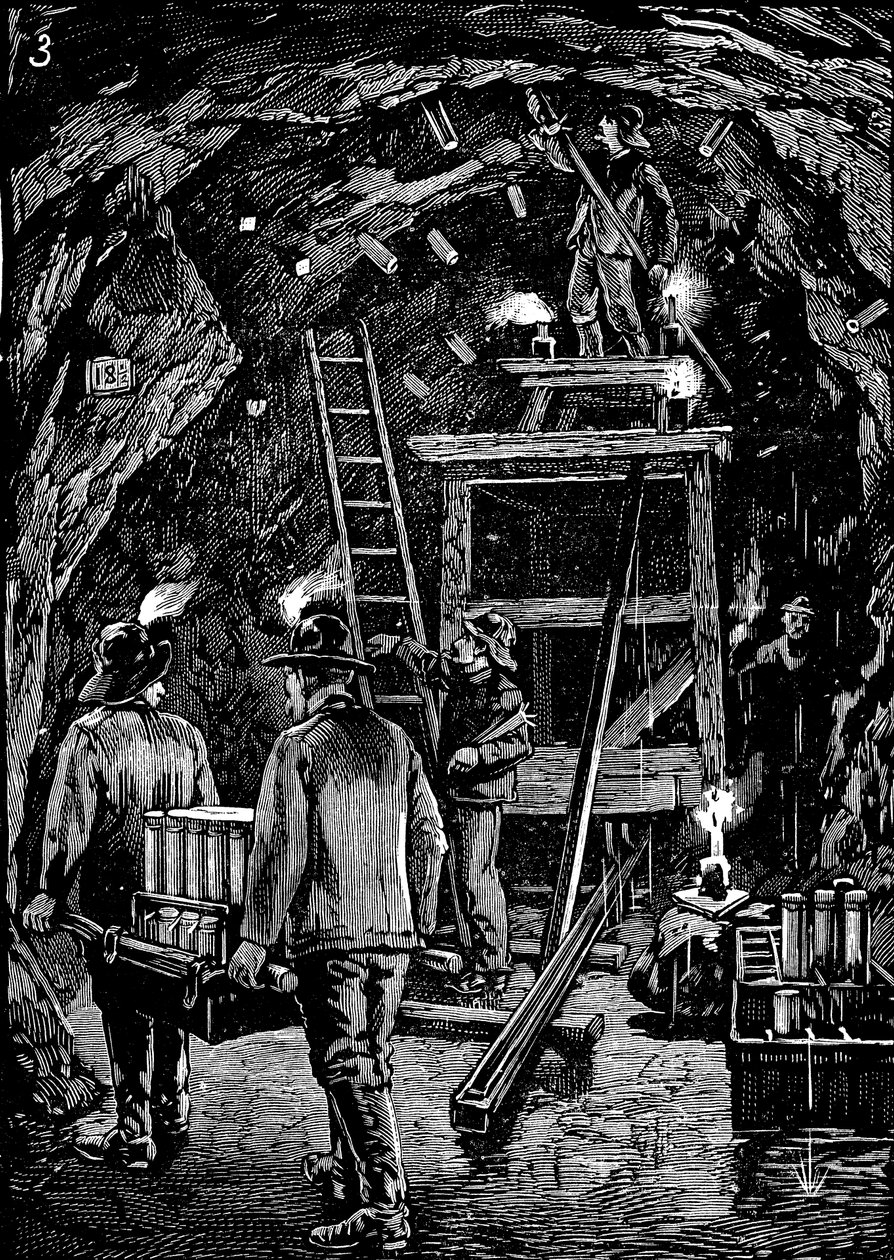Sprænge Flood Rock i luften, 1885 af Unbekannt