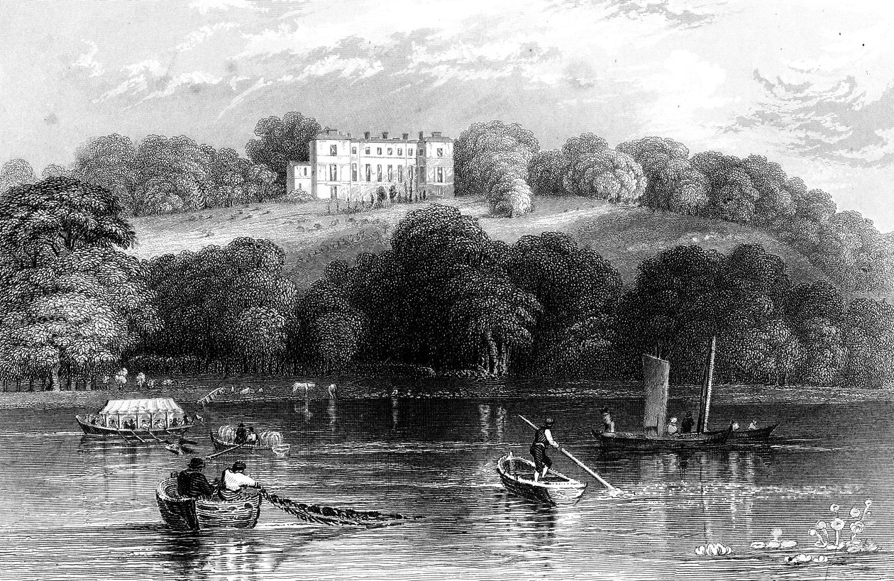 Sejlads på Themsen nær Henley, Oxfordshire, 1830 af Unbekannt