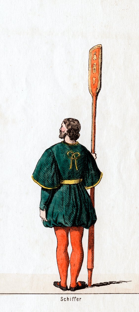 Bådsmand, kostumedesign til Shakespeares skuespil, Henry VIII, 1800-tallet af Unbekannt