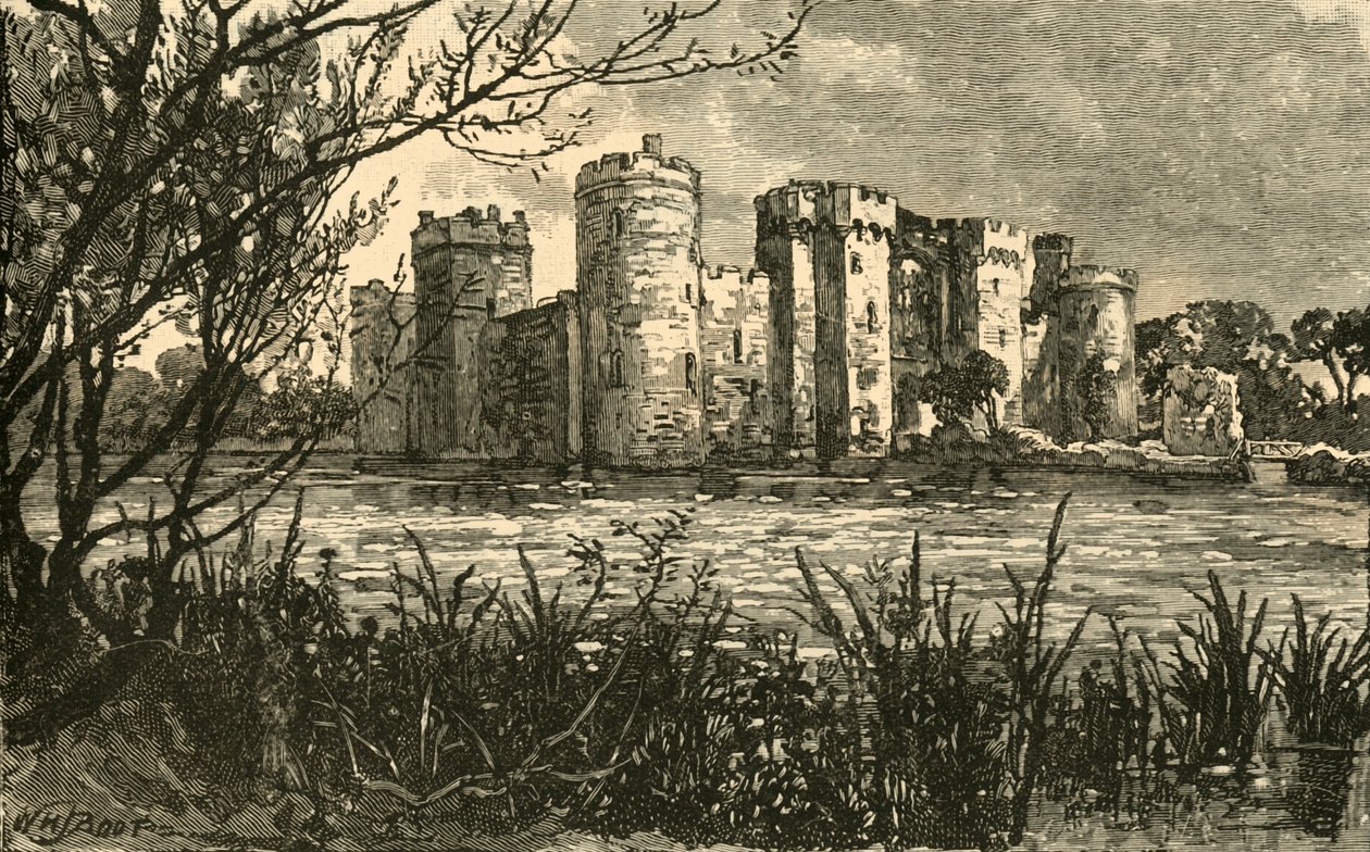 Bodiam Slot, 1898. af Unbekannt