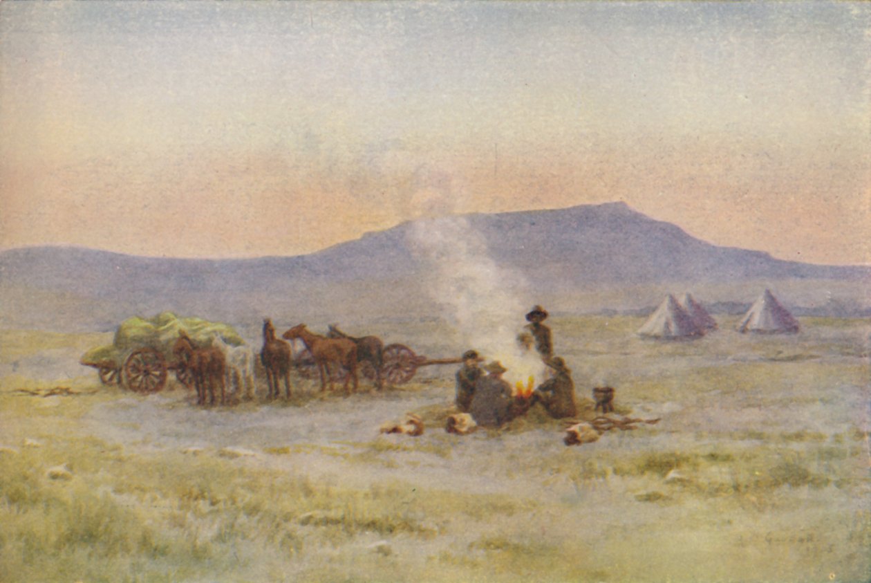 Boer Camp on the Veldt, 1924 af Unbekannt