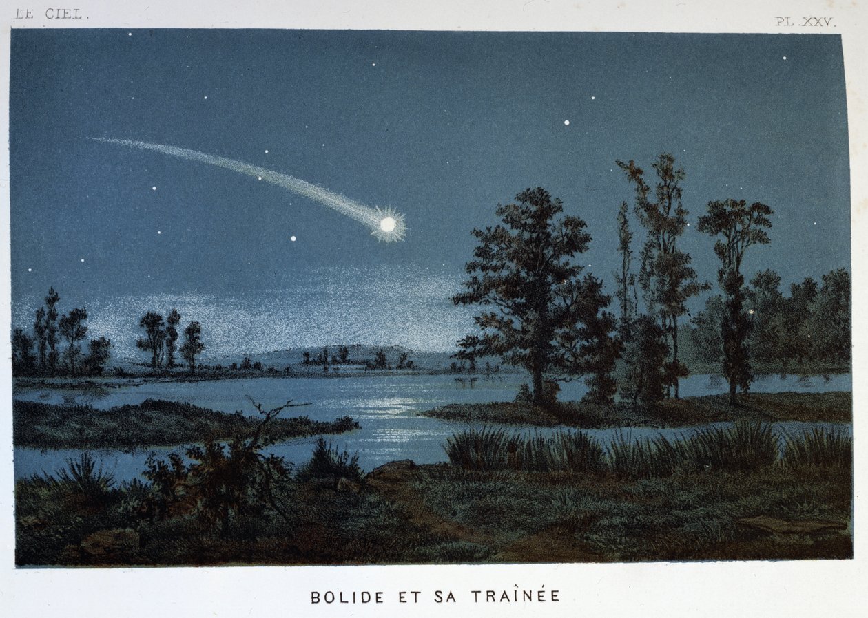 Bolide og dets tog, 1870 af Unbekannt