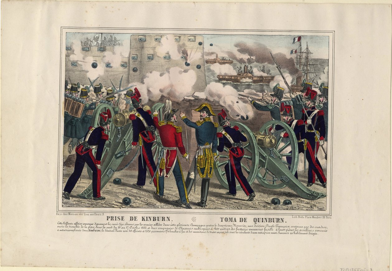 Bombardement af Kinburn, 1855 af Unbekannt