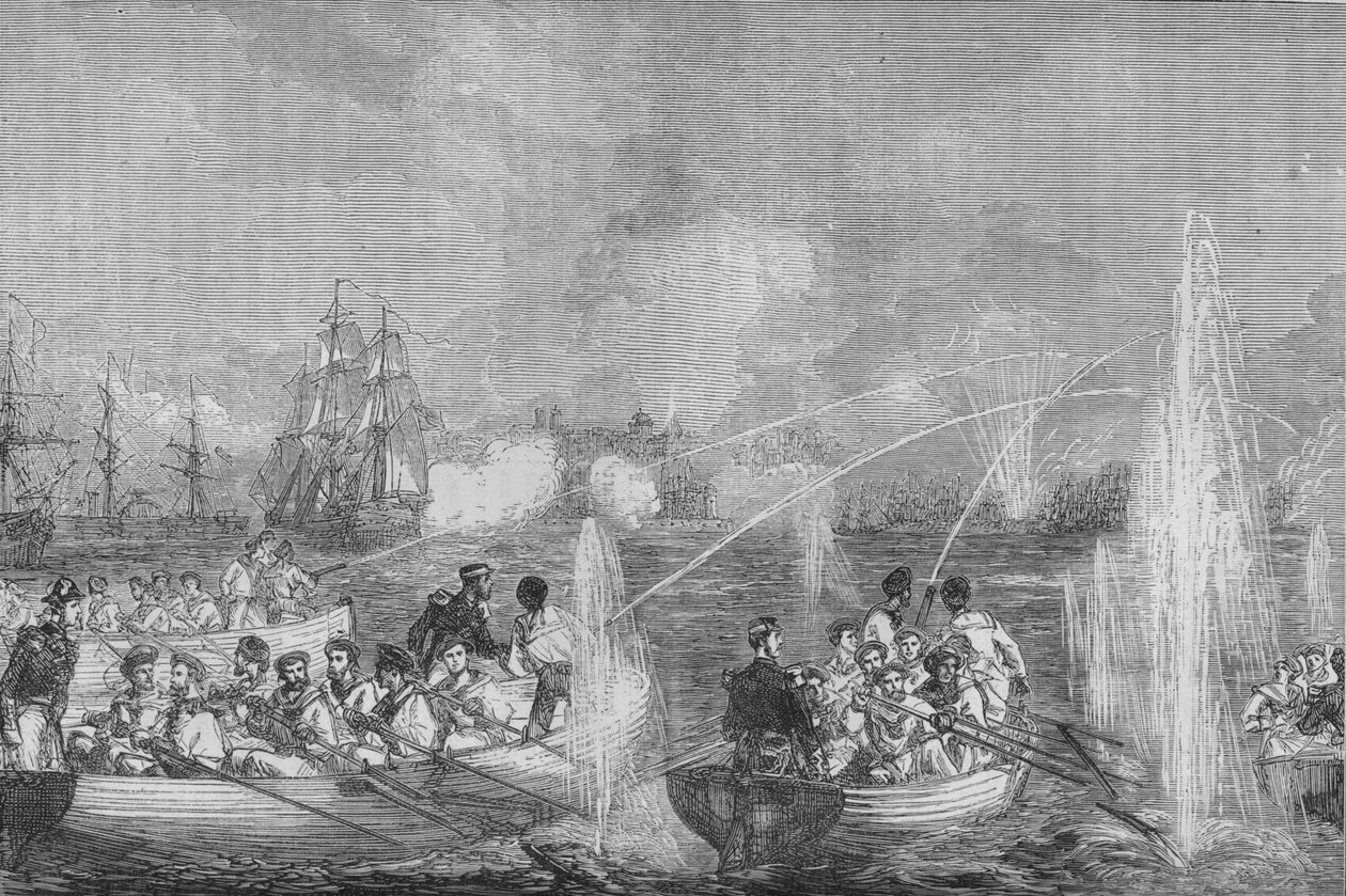 Bombardement af Odessa, c1880 af Unbekannt