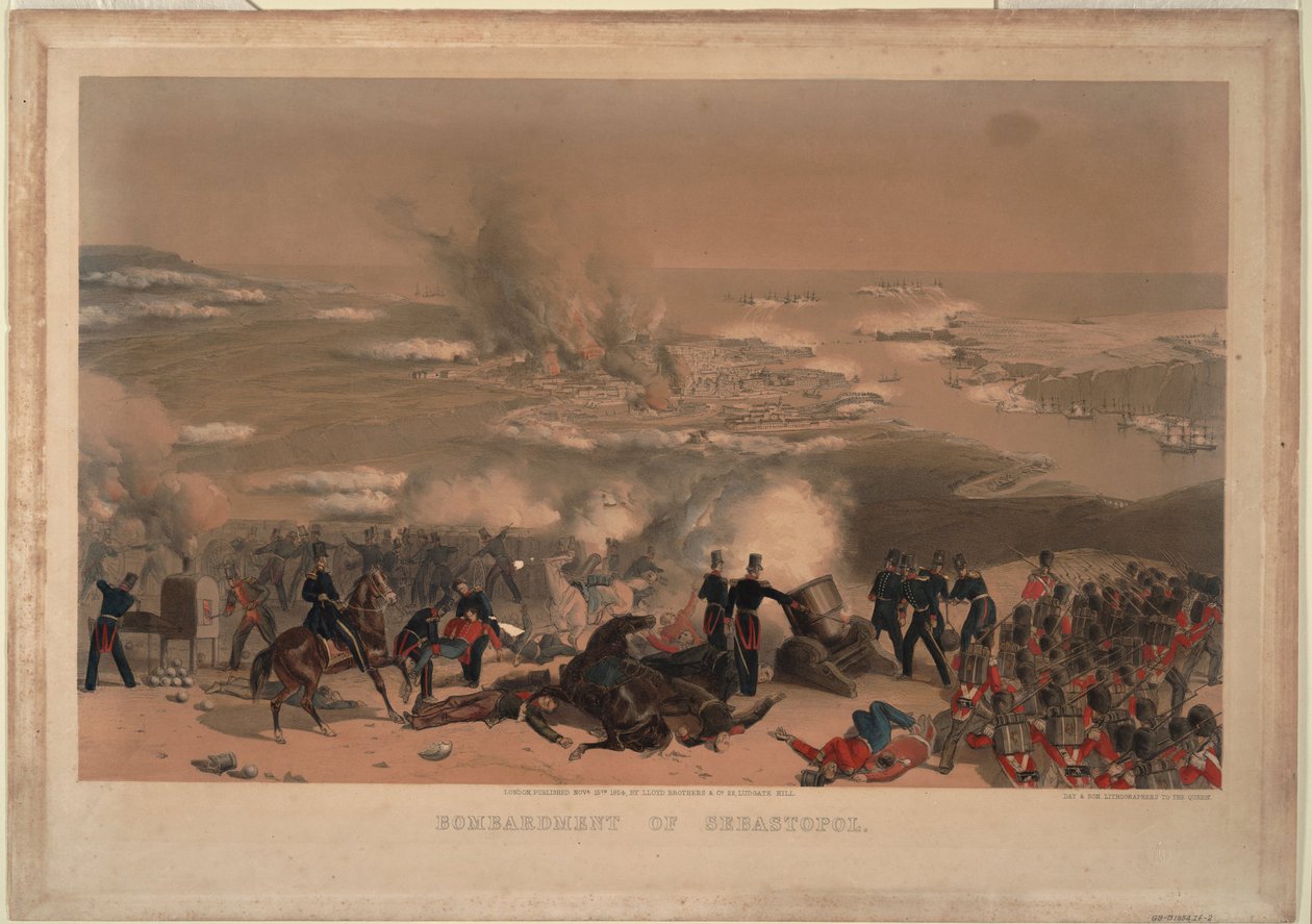 Bombardement af Sevastopol, 1854 af Unbekannt