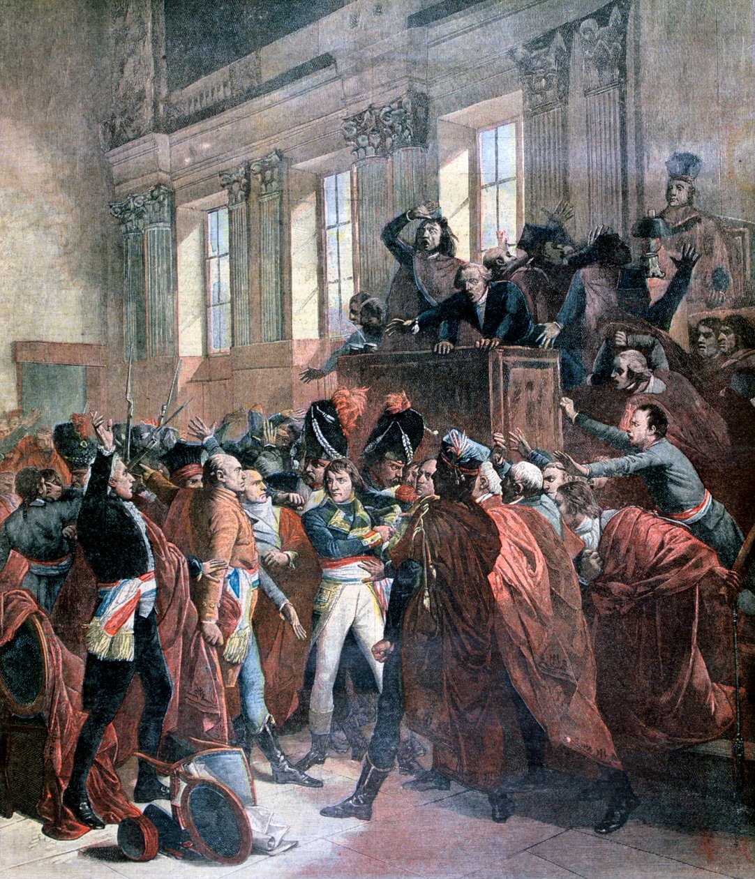 Bonaparte og de fem hundredes råd i St Cloud, 10. november 1799, 1893 af Unbekannt
