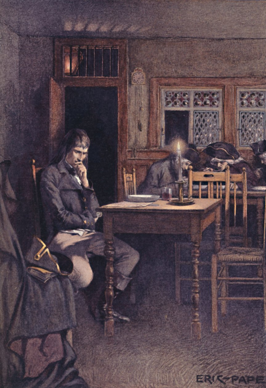 Bonaparte i 1792 som en gæst på en seks-sous-restaurant i Paris, 1896 af Unbekannt
