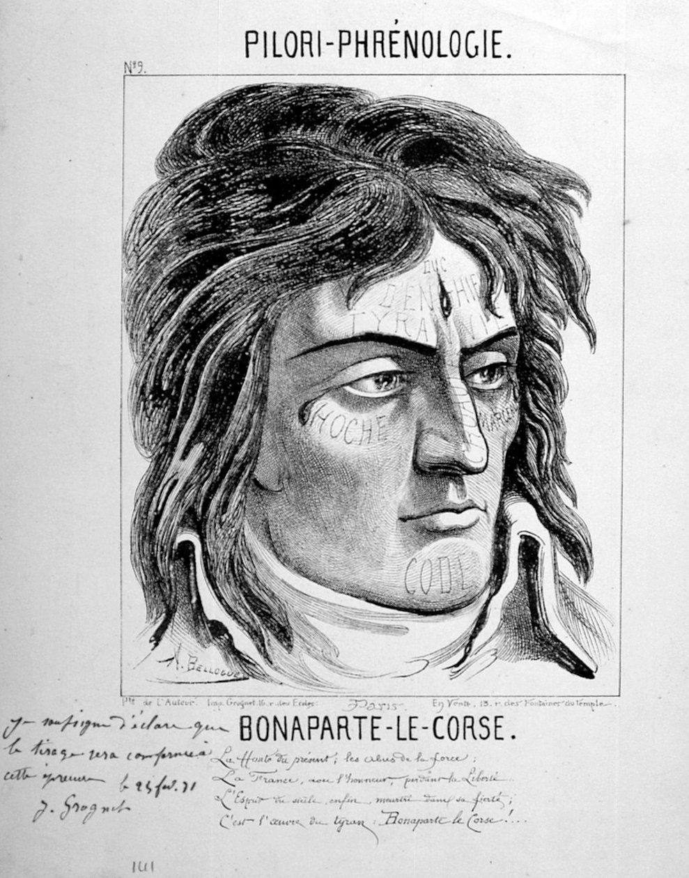 Bonaparte den korsikaner, 1871 af Unbekannt