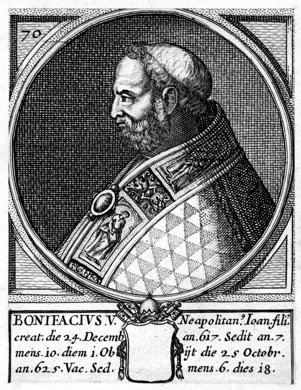 Bonifatius V, pave af den katolske kirke af Unbekannt