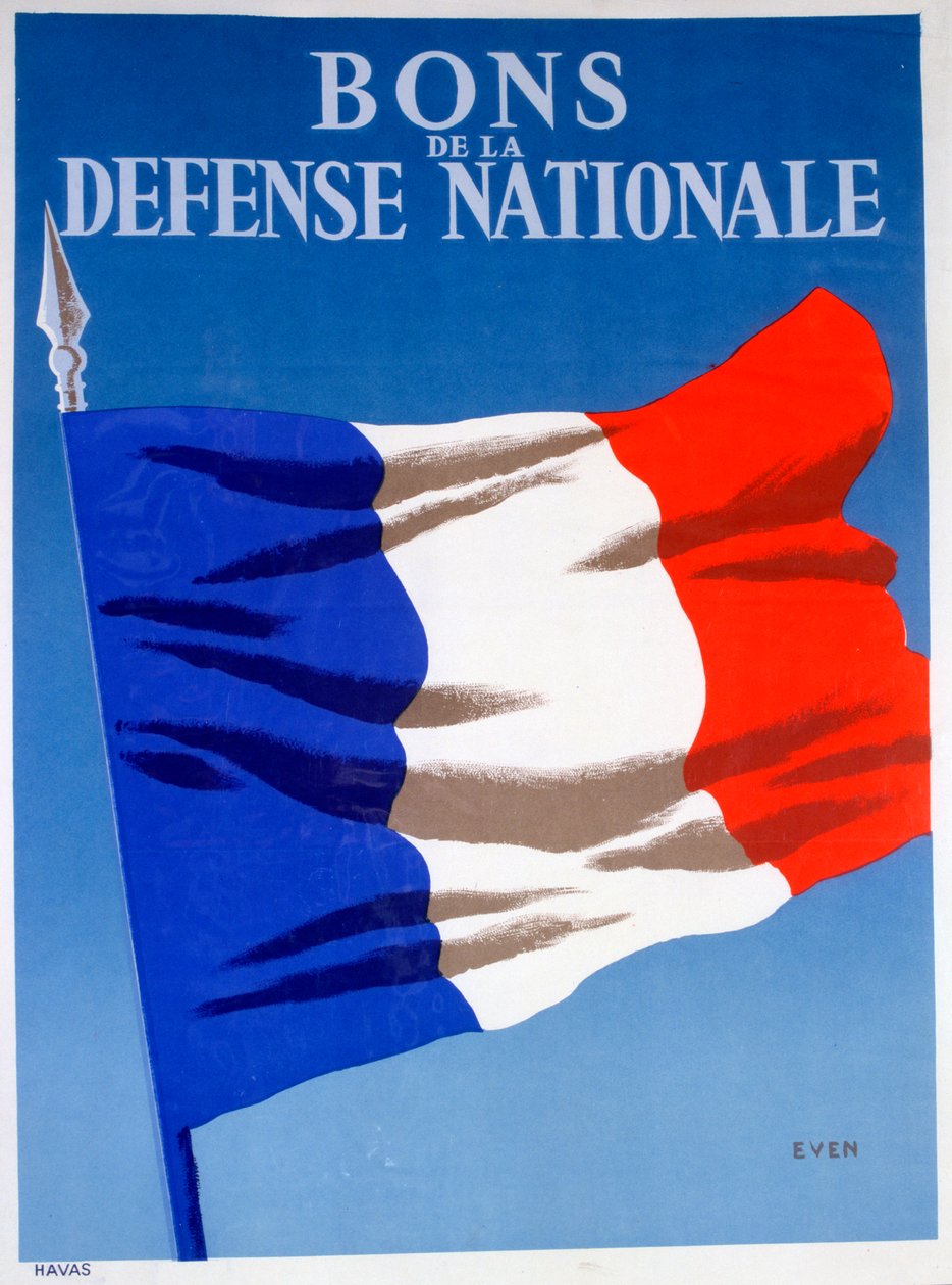 National Defense Bonds, fransk plakat, c1944 af Unbekannt