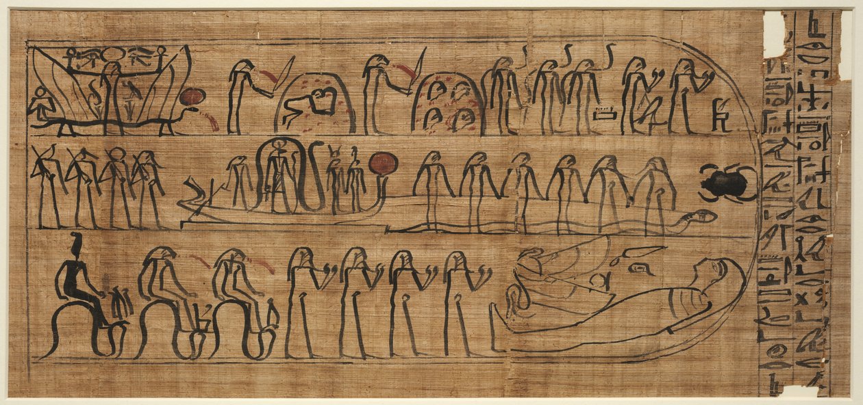 Bogen om Amduat af Buiruharmut, med elementer fra den tiende til tolvte time, 1000-900 f.Kr. af Unbekannt