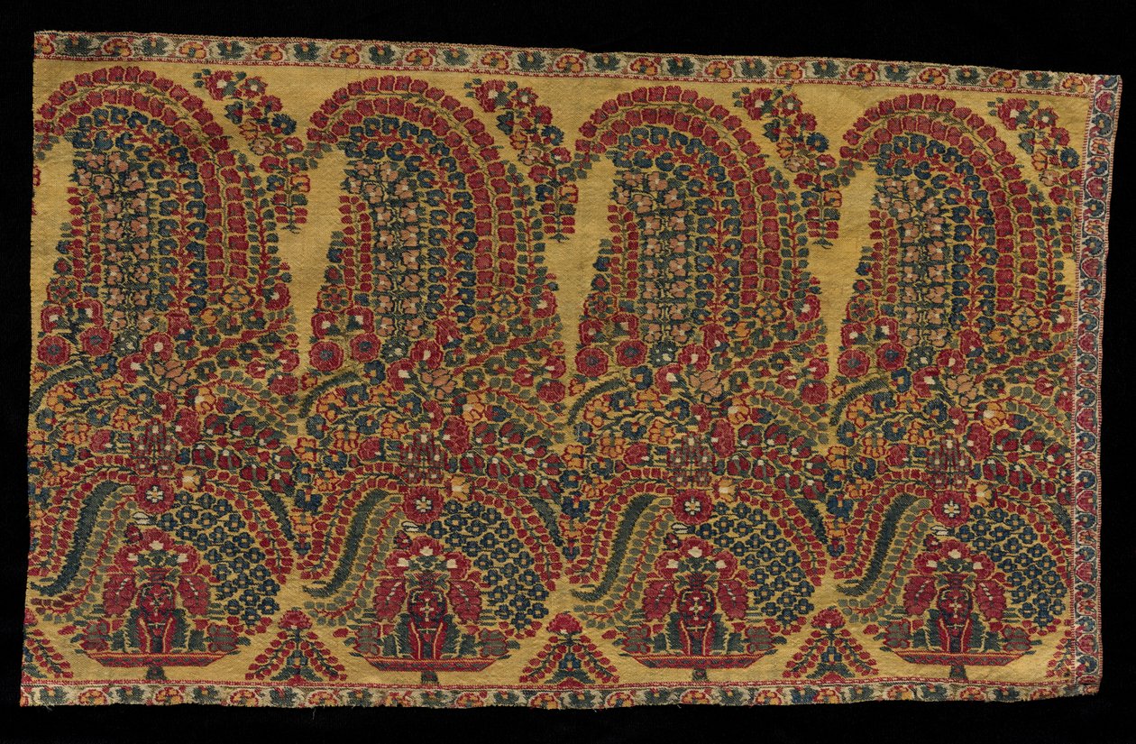 Border Fragment of a Shawl, begyndelsen af 1800-tallet. af Unbekannt