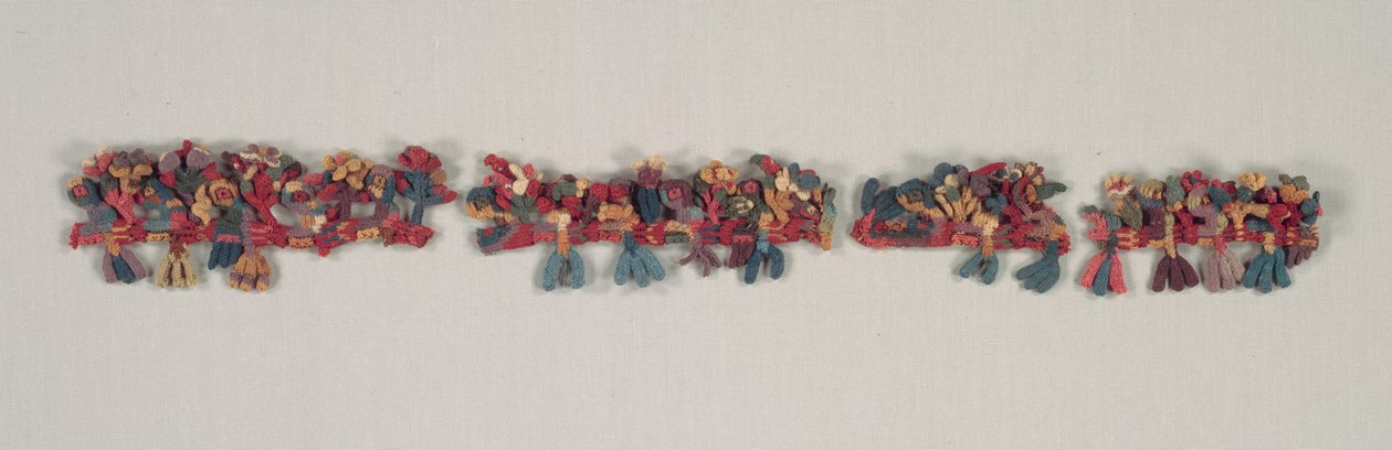 Kantfragment med fugle og blomster, 100 f.Kr.-700. af Unbekannt