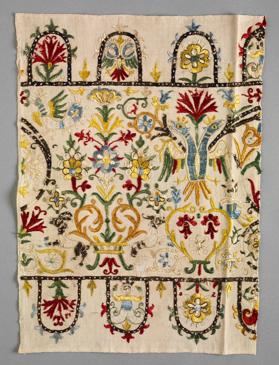 Border Strip of a Skirt, 1600-1700-tallet. af Unbekannt