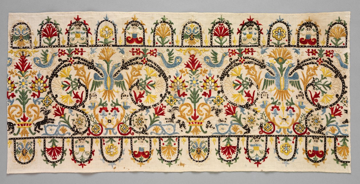 Border Strips of a Skirt, 1600-1700-tallet. af Unbekannt