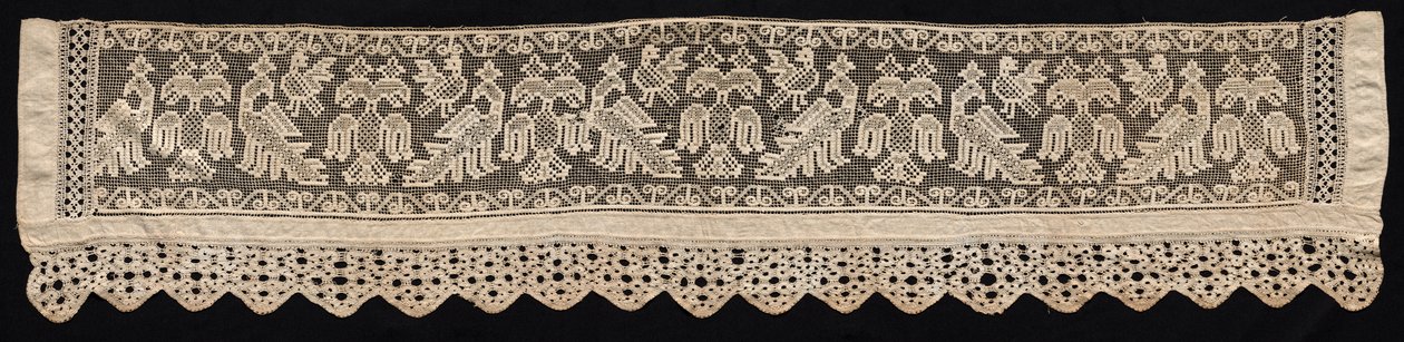 Kant med kronede og dobbelthovedede fugle, 1700-1900-tallet. af Unbekannt