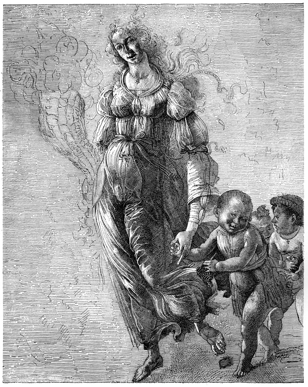 Botticellis Abundance, 1882 af Unbekannt