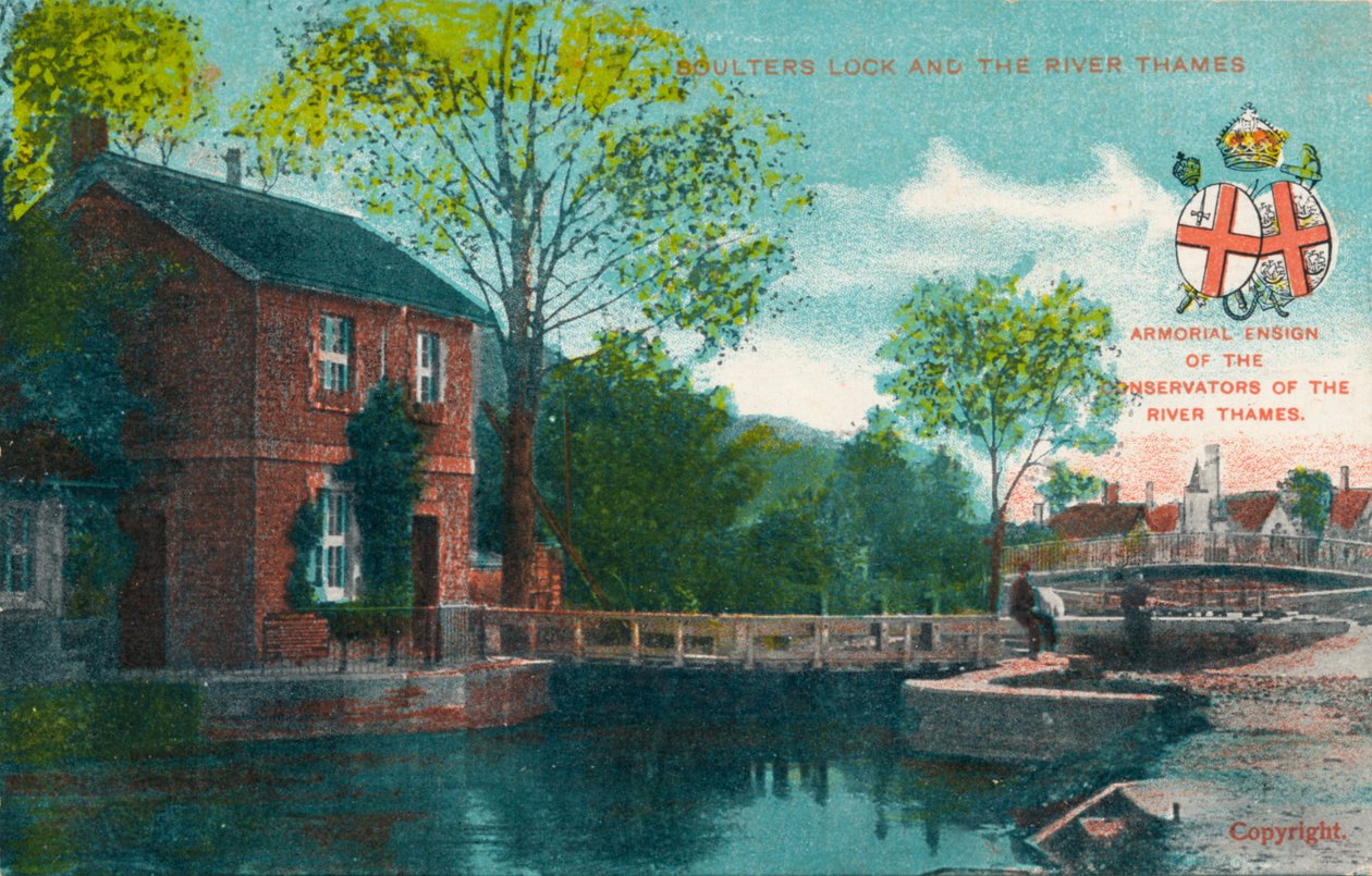 Boulters Lock og Themsen, c1910 af Unbekannt