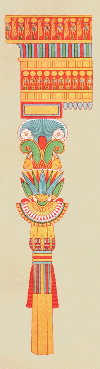 Bukethovedstad, Theben, Egypten, 1928. af Unbekannt