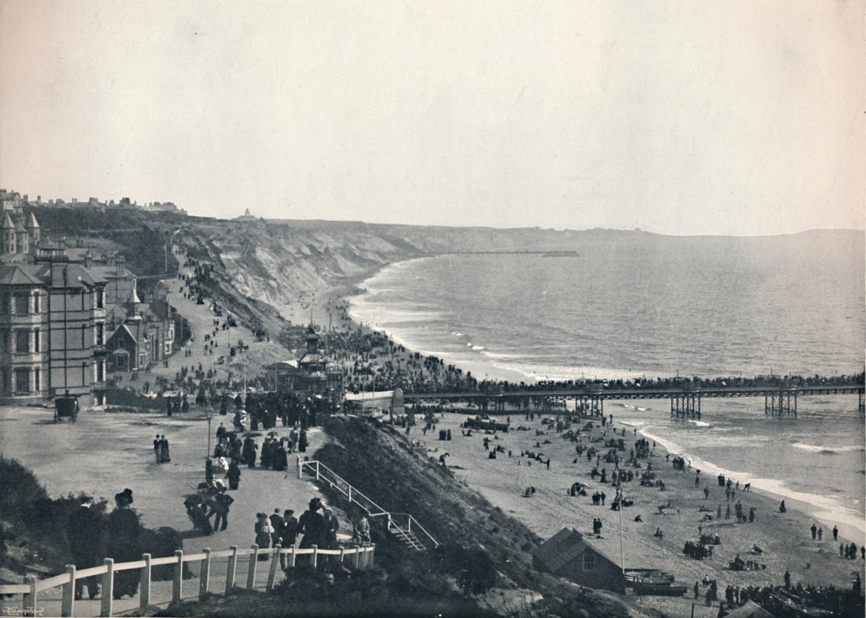 Bournemouth - Udsigt fra West Cliff, 1895 af Unbekannt