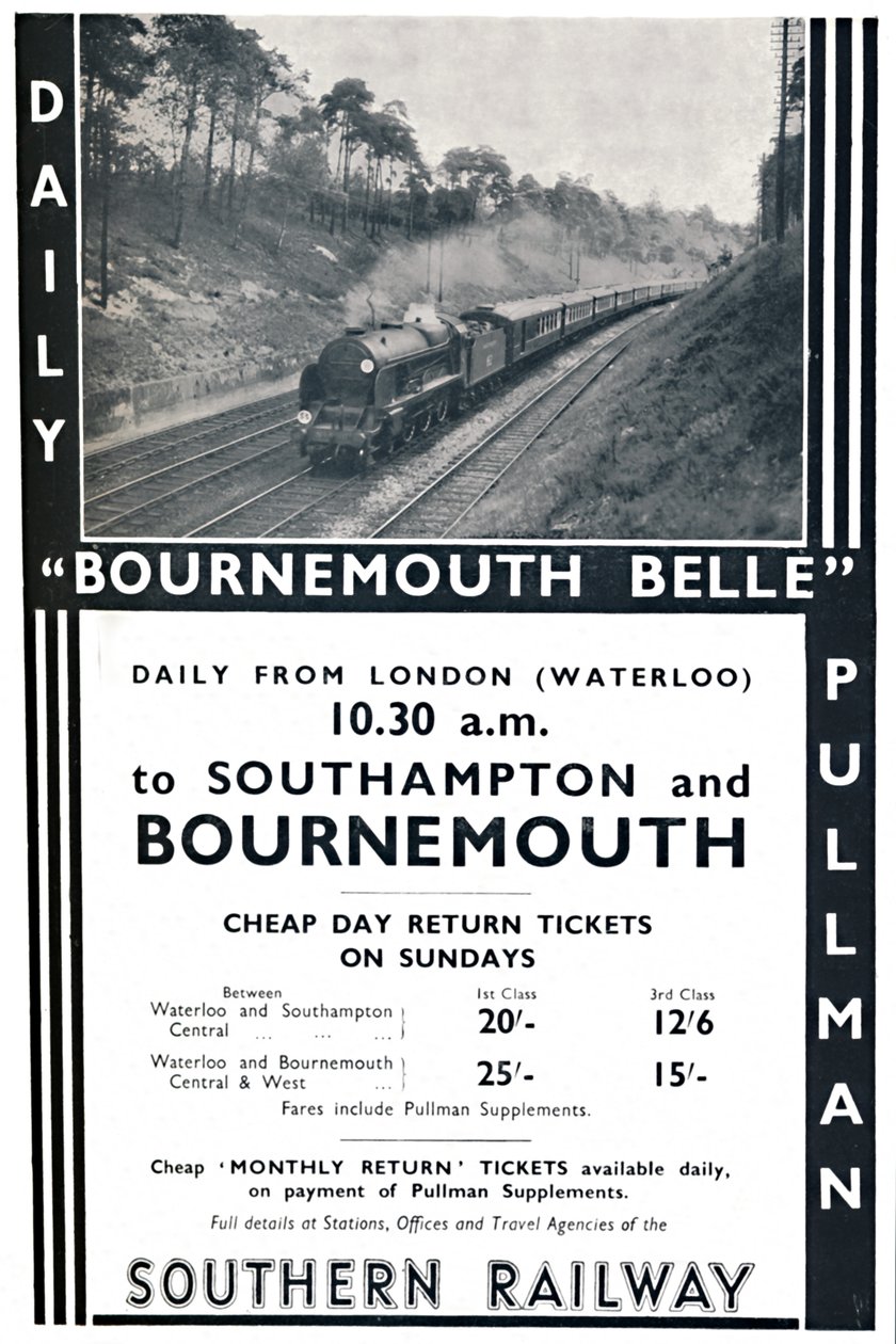 Bournemouth Belle - Southern Railway, 1936 af Unbekannt