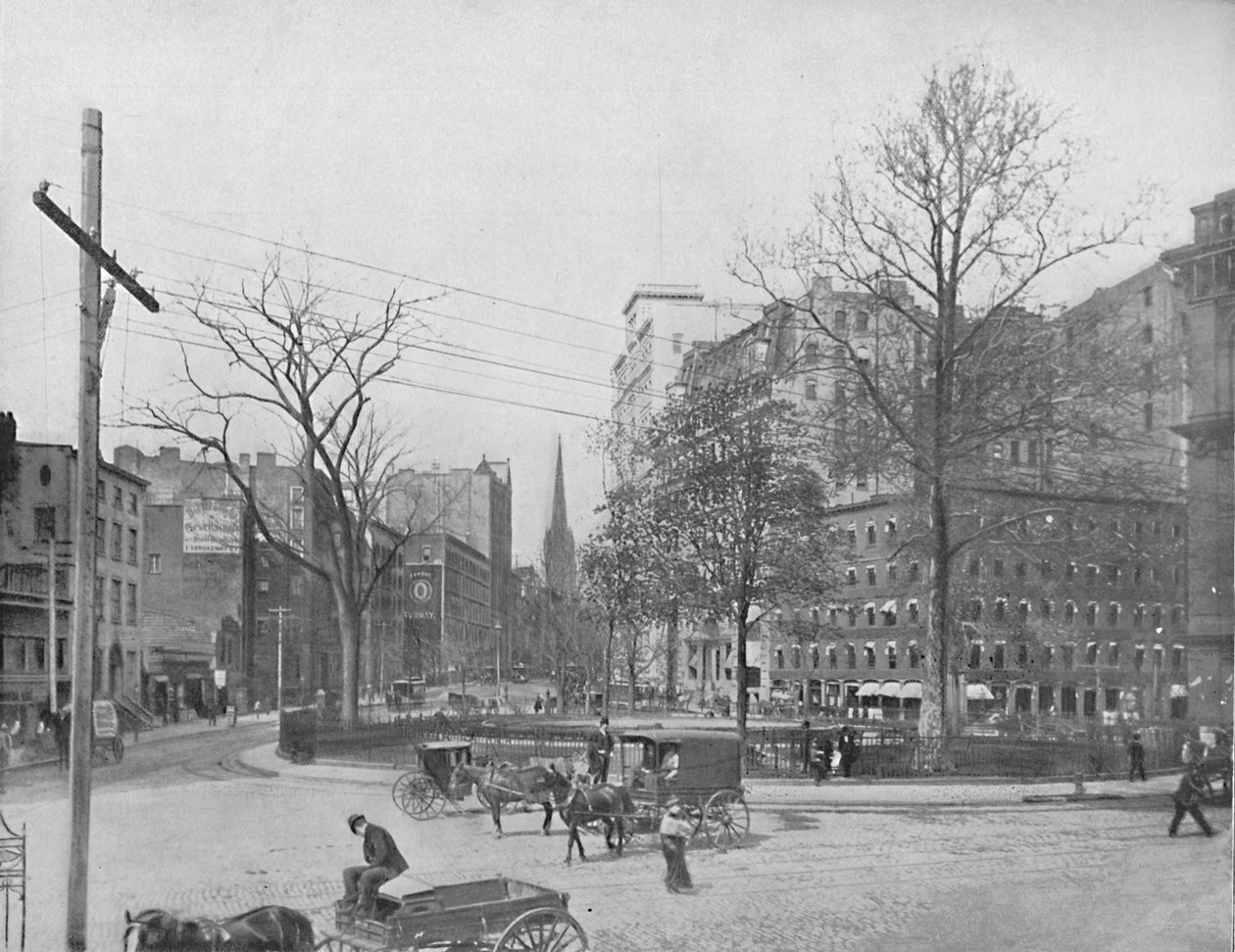 Bowling Green, New York, c1897. af Unbekannt