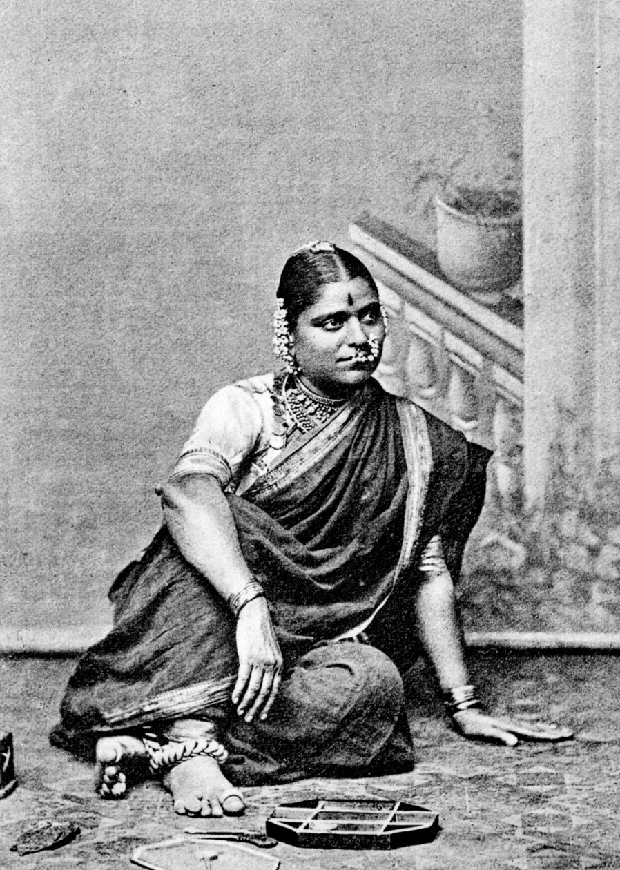 Brahmin kvinde, Indien, 1917 af Unbekannt