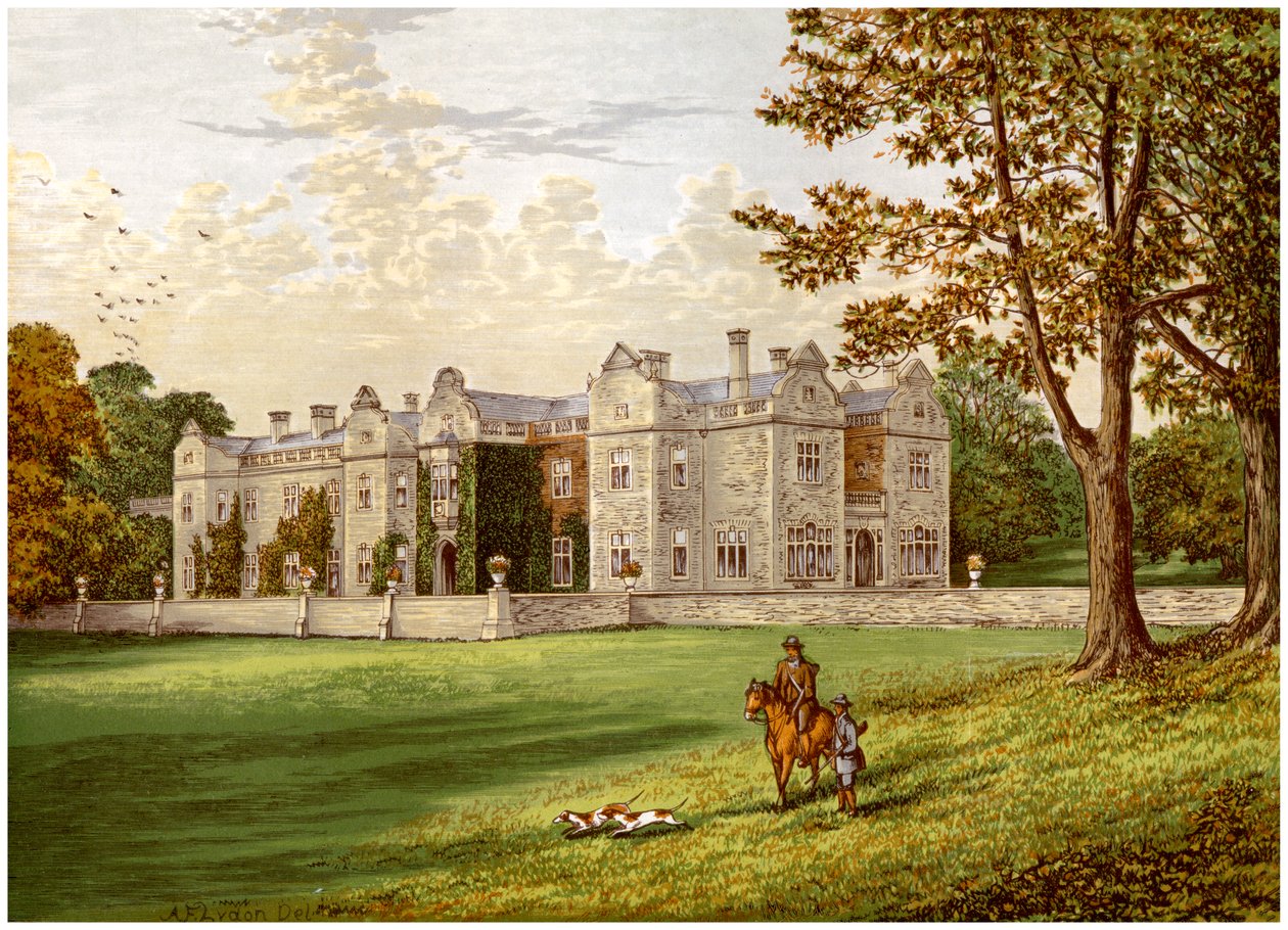 Brantingham Thorpe, Yorkshire, hjemsted for Sykes-familien, c1880 af Unbekannt