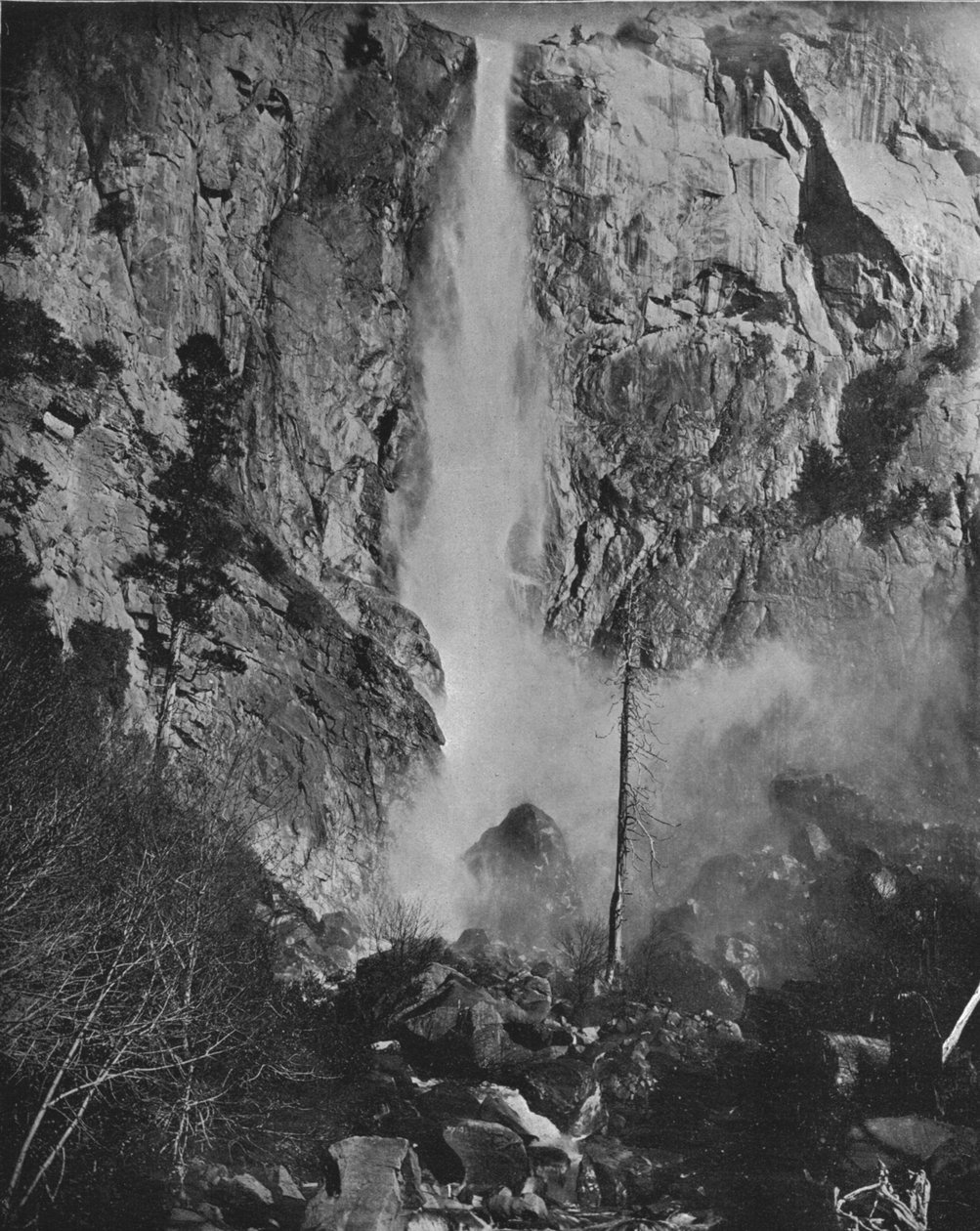 Bridal Veil Fall, Yosemite, Californien, USA, c1900. af Unbekannt