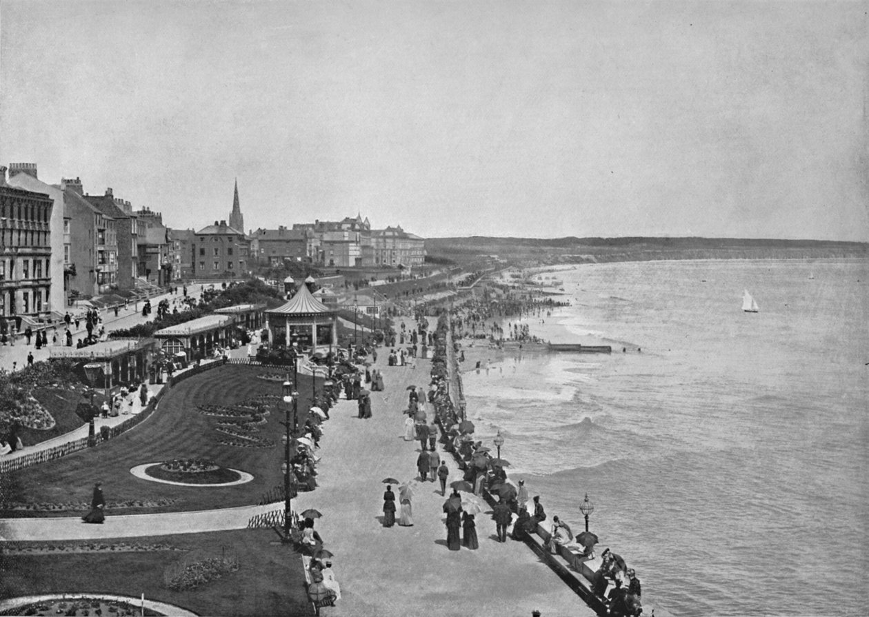 Bridlington - Looking Down the Princes Parade, 1895 af Unbekannt