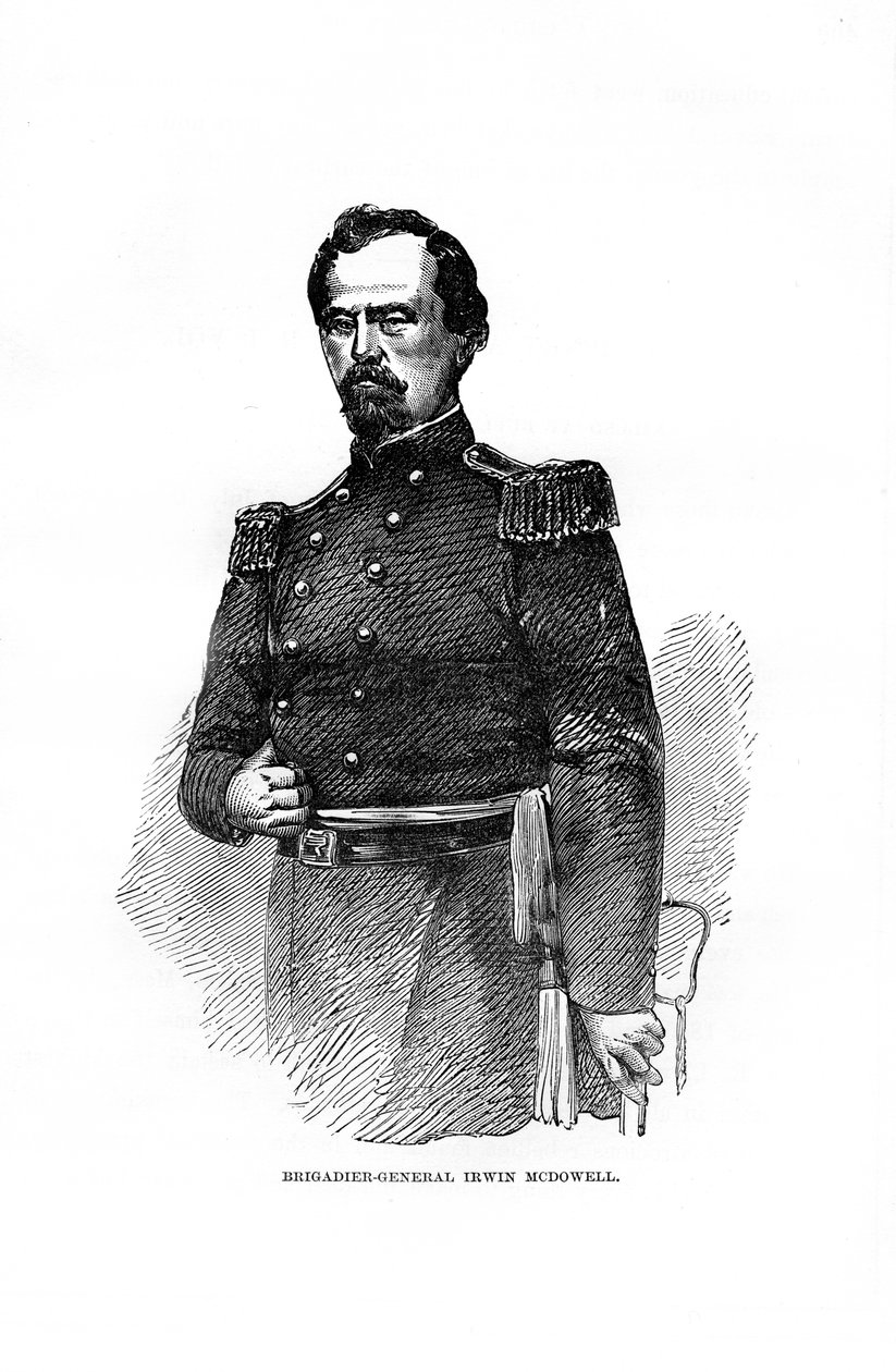 Brigadegeneral Irvin McDowell, amerikansk militærofficer, 1872 af Unbekannt
