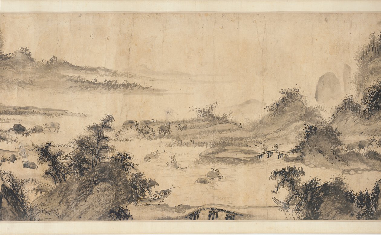 At bringe hestene hjem, tage okserne på græs, 1500-1700-tallet. af Unbekannt