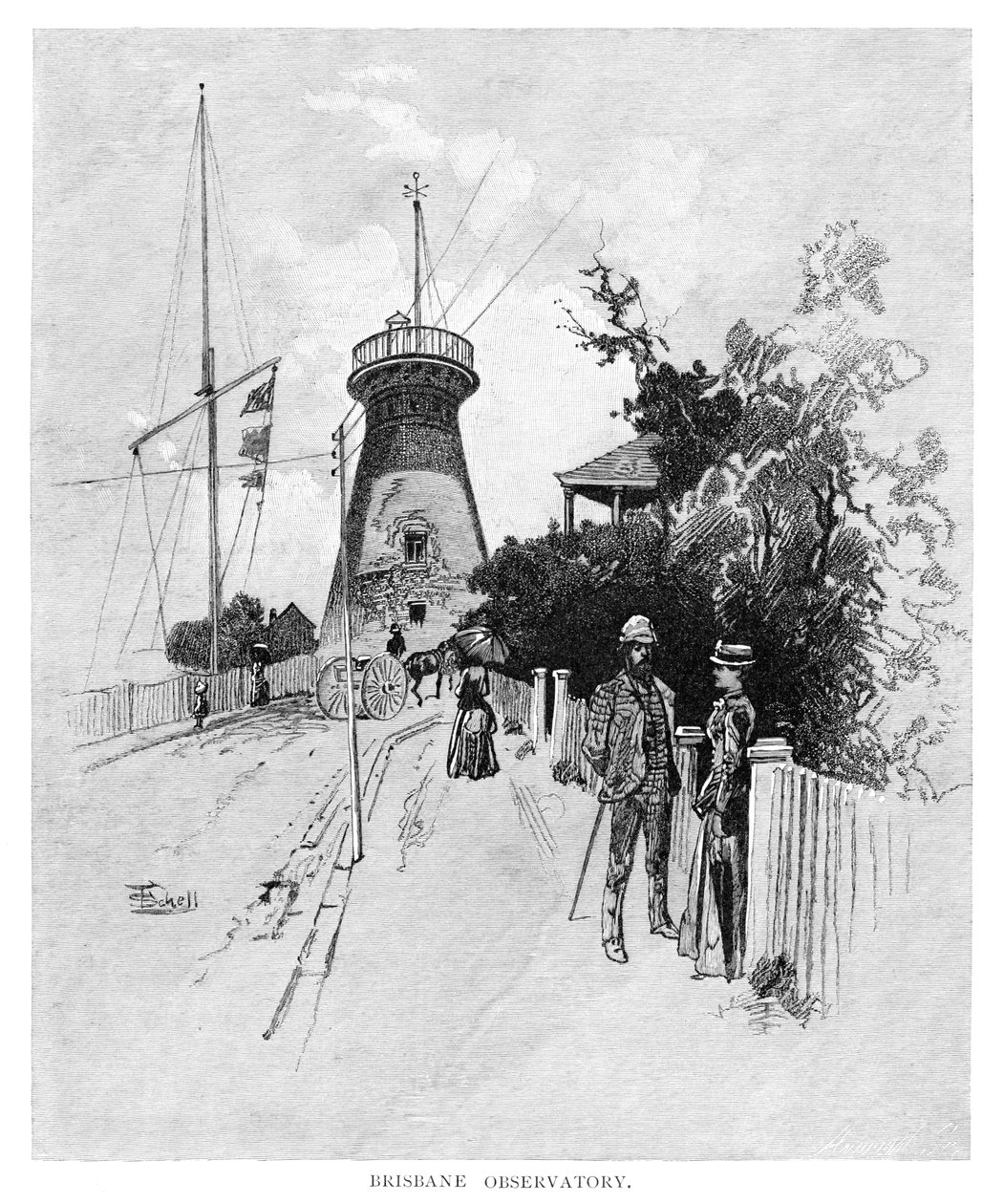 Brisbane Observatory, 1886 af Unbekannt