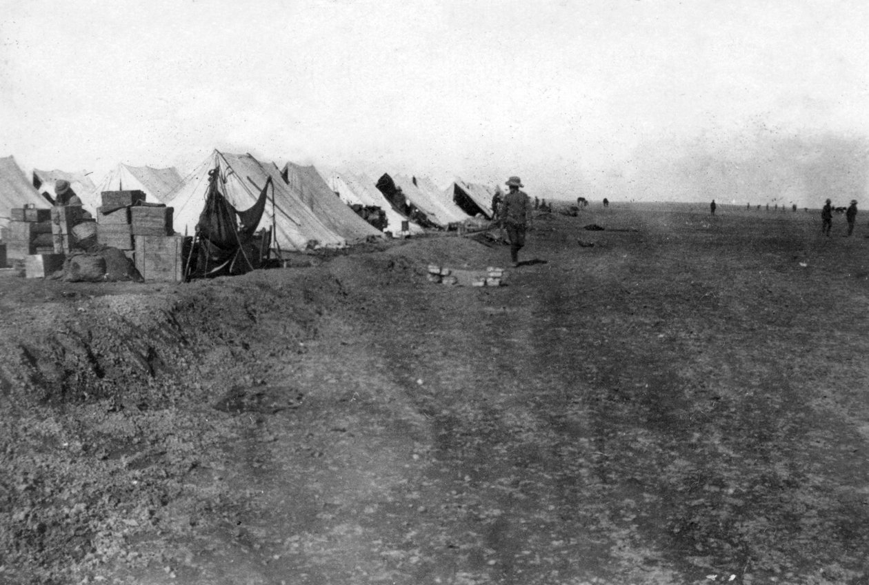 Britisk 15 RWR-lejr, nær Bagdad, 1918 af Unbekannt