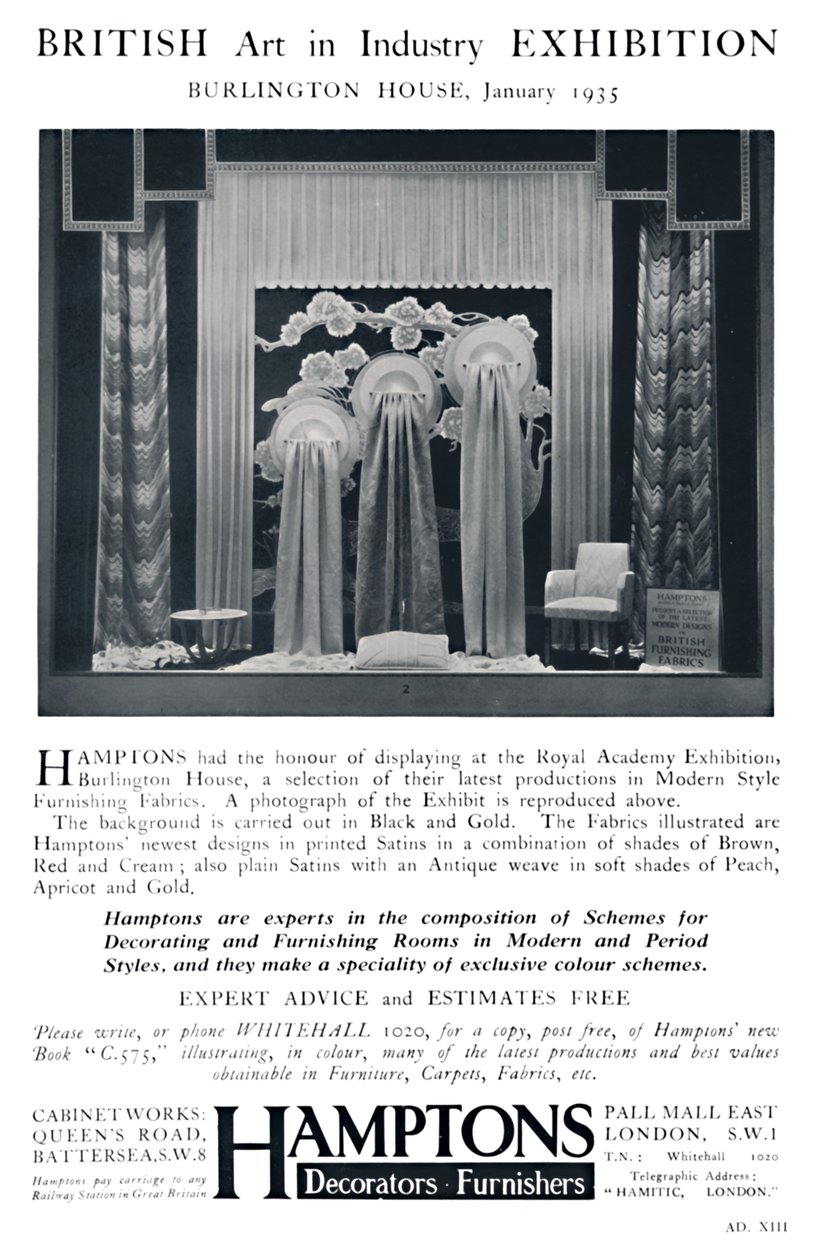 British Art in Industry-udstilling - Burlington House, januar 1935 af Unbekannt