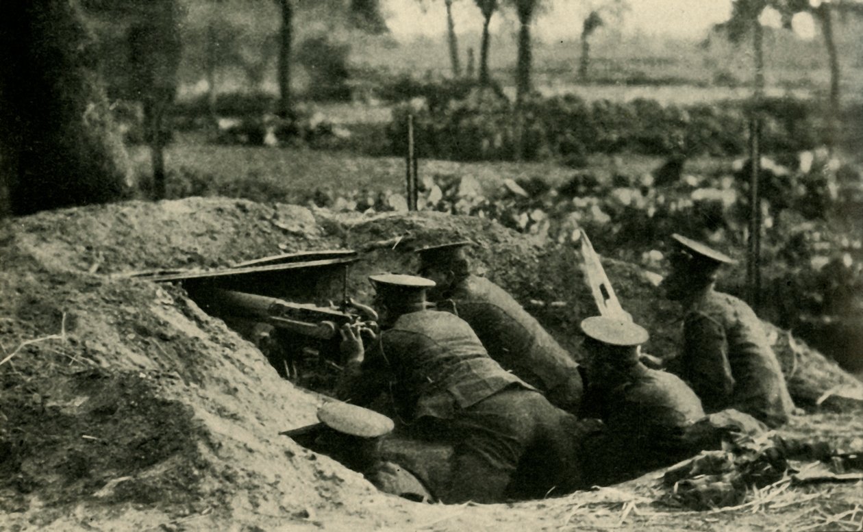 British Naval Division i Antwerpen, Belgien, Første Verdenskrig, 1914, c1920. af Unbekannt